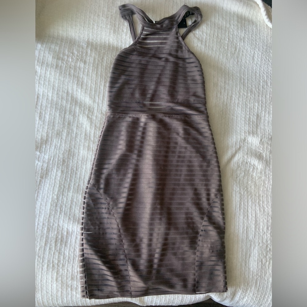 NEW Tan fitted tank dress